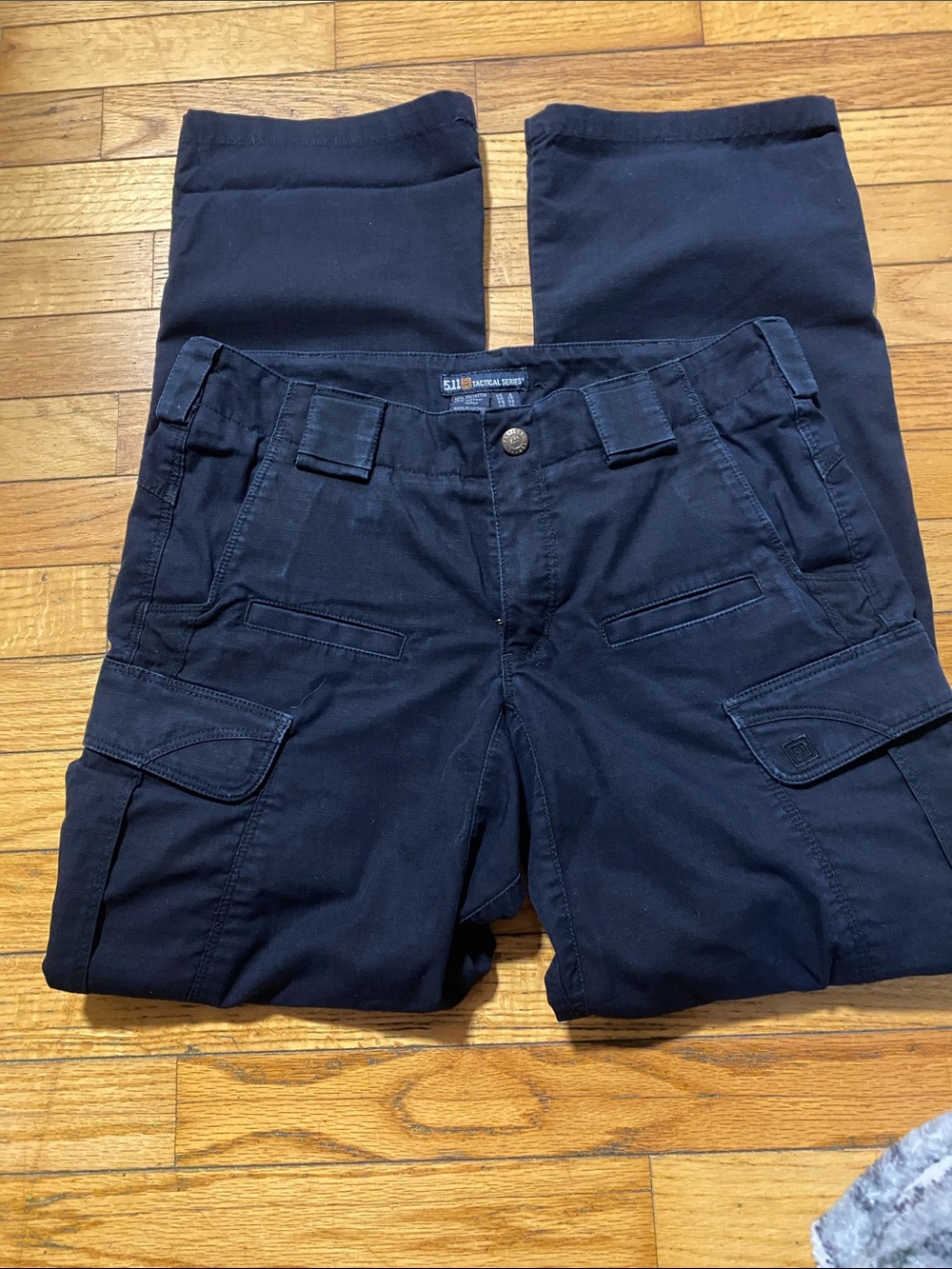 5.11 Tactical Women's Black Cargo Pants with Multi-Pocket Design